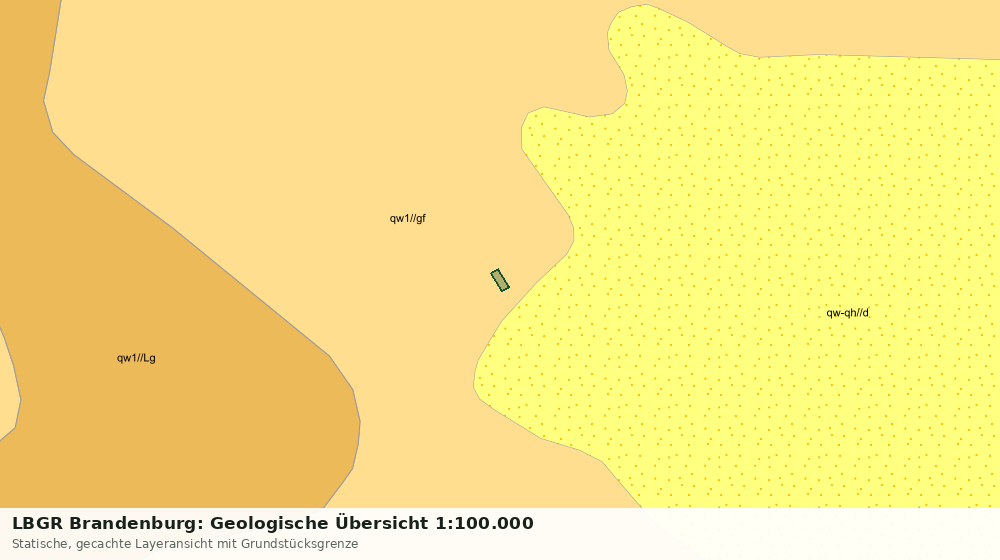Statische Kartenansicht: LBGR Brandenburg: Geologische Übersicht 1:100.000