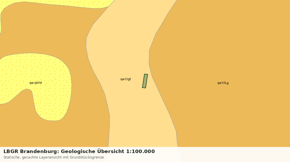 Statische Kartenansicht: LBGR Brandenburg: Geologische Übersicht 1:100.000
