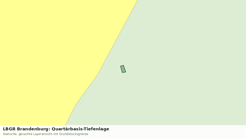 Statische Kartenansicht: LBGR Brandenburg: Quartärbasis-Tiefenlage