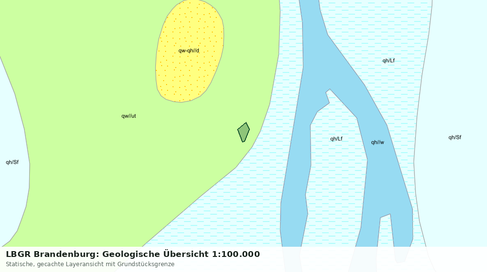 Statische Kartenansicht: LBGR Brandenburg: Geologische Übersicht 1:100.000