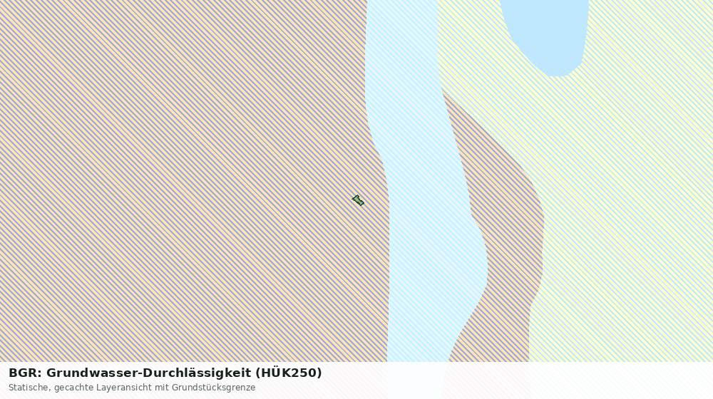 Statische Kartenansicht: BGR: Grundwasser-Durchlässigkeit (HÜK250)
