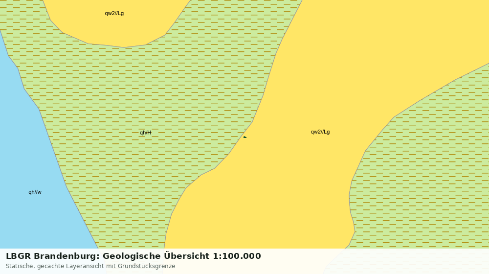Statische Kartenansicht: LBGR Brandenburg: Geologische Übersicht 1:100.000