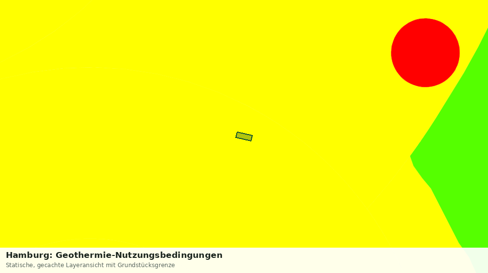 Statische Kartenansicht: Hamburg: Geothermie-Nutzungsbedingungen