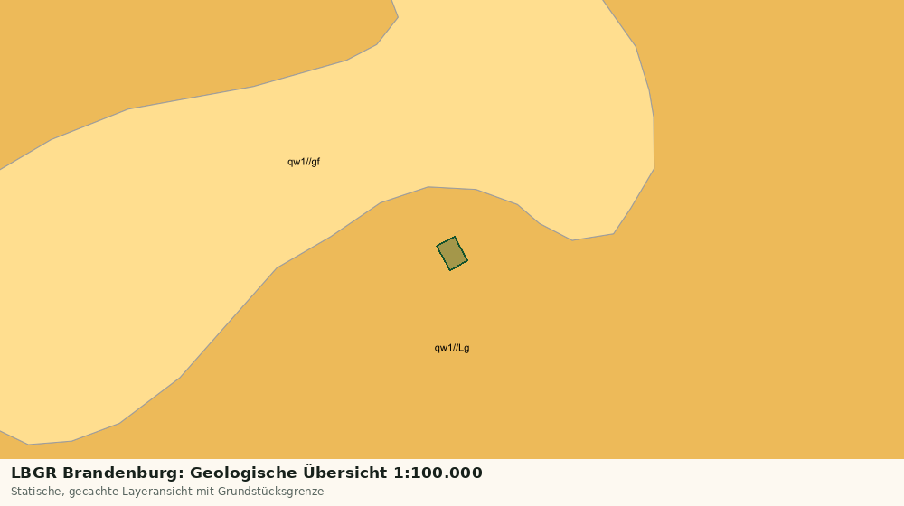 Statische Kartenansicht: LBGR Brandenburg: Geologische Übersicht 1:100.000