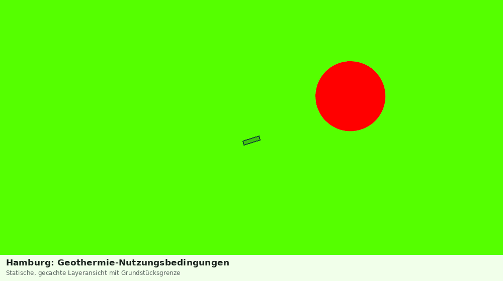 Statische Kartenansicht: Hamburg: Geothermie-Nutzungsbedingungen