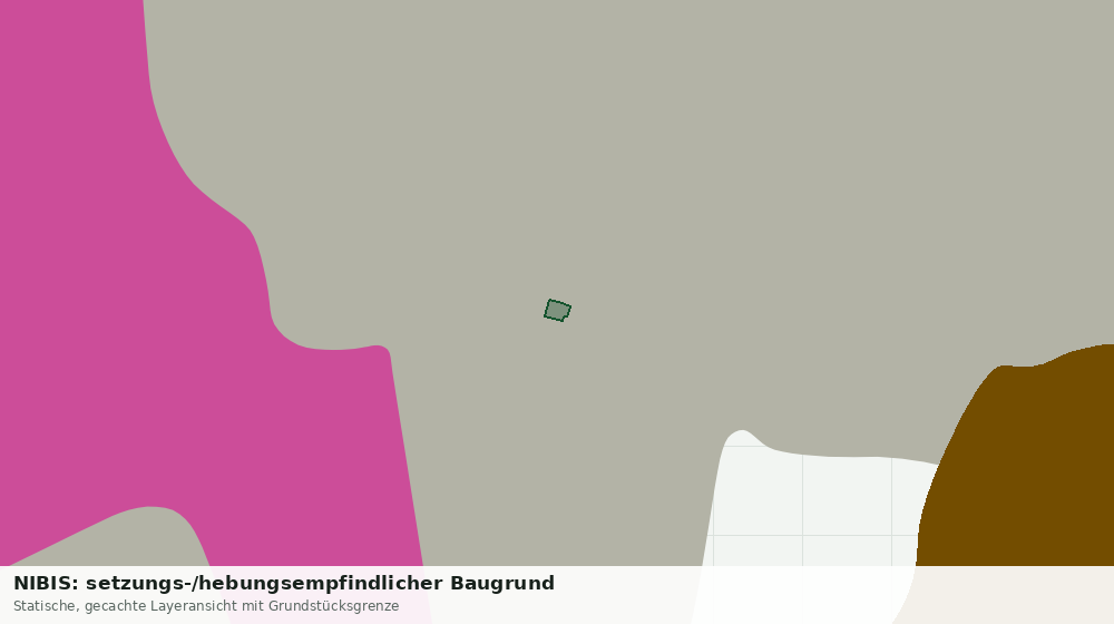 Statische Kartenansicht: NIBIS: setzungs-/hebungsempfindlicher Baugrund