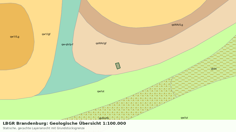 Statische Kartenansicht: LBGR Brandenburg: Geologische Übersicht 1:100.000