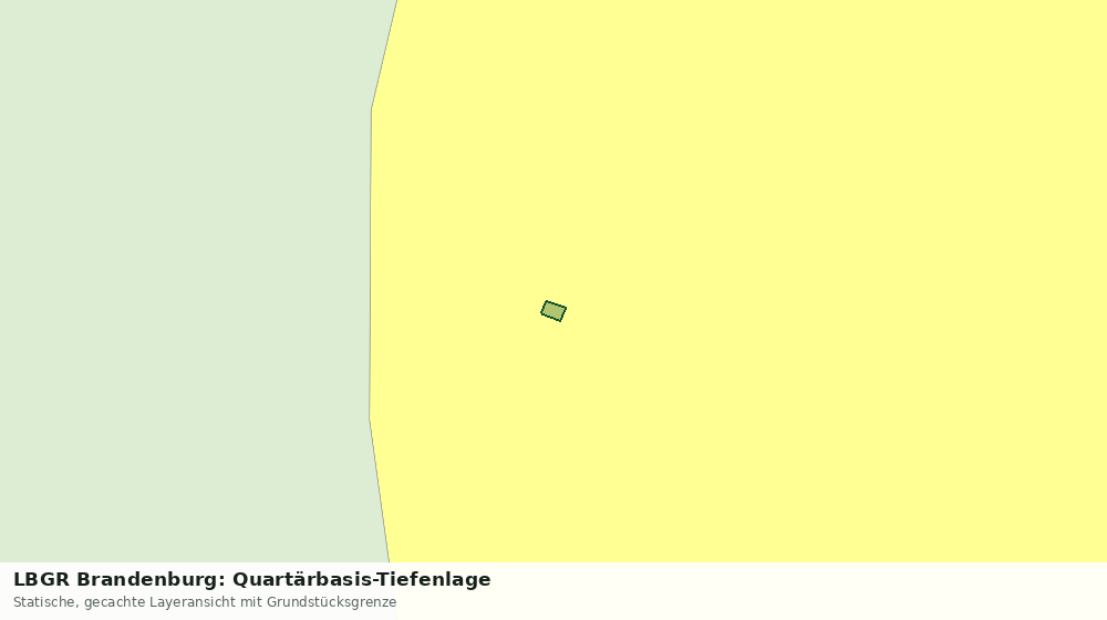 Statische Kartenansicht: LBGR Brandenburg: Quartärbasis-Tiefenlage