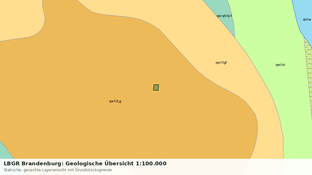 Statische Kartenansicht: LBGR Brandenburg: Geologische Übersicht 1:100.000