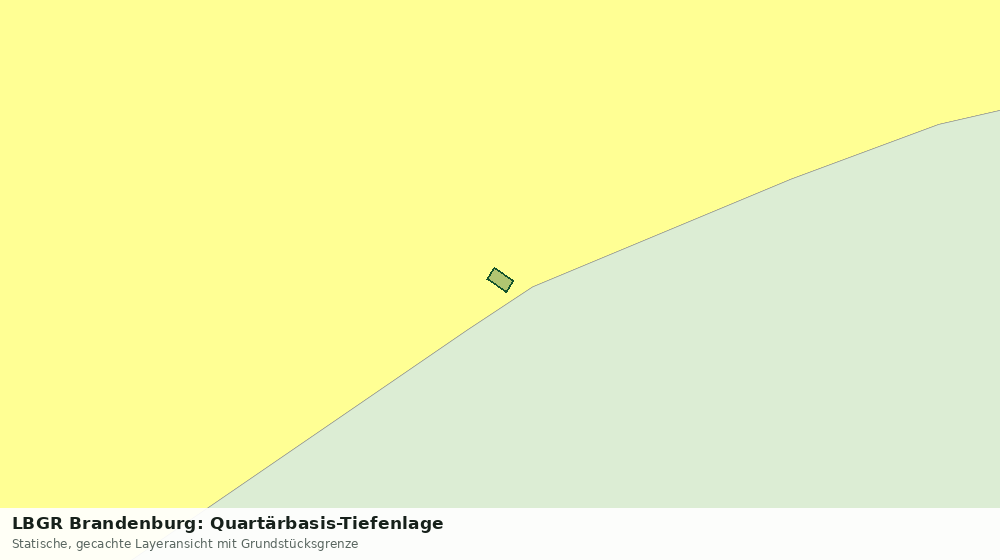 Statische Kartenansicht: LBGR Brandenburg: Quartärbasis-Tiefenlage