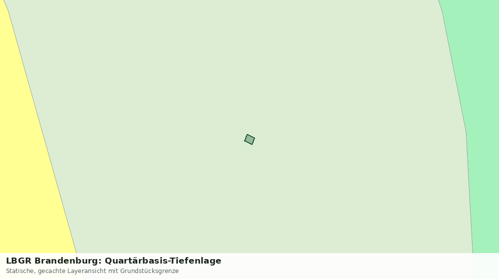 Statische Kartenansicht: LBGR Brandenburg: Quartärbasis-Tiefenlage