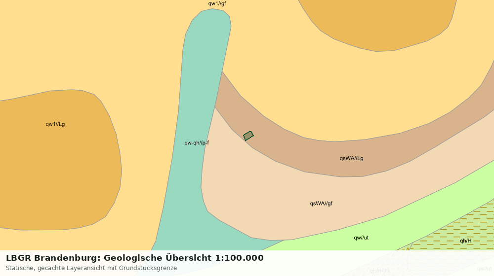 Statische Kartenansicht: LBGR Brandenburg: Geologische Übersicht 1:100.000