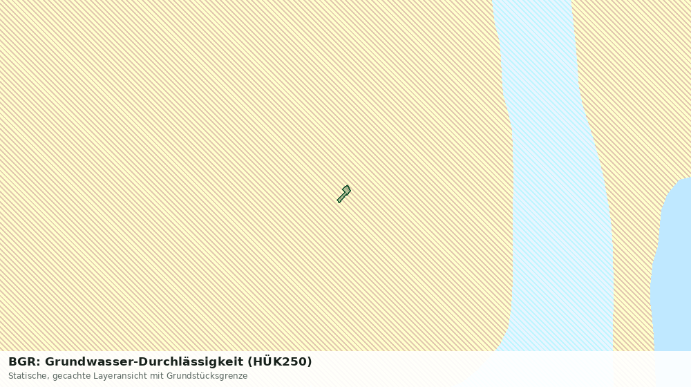 Statische Kartenansicht: BGR: Grundwasser-Durchlässigkeit (HÜK250)