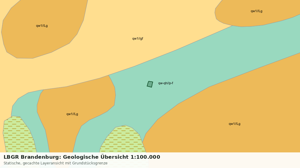 Statische Kartenansicht: LBGR Brandenburg: Geologische Übersicht 1:100.000