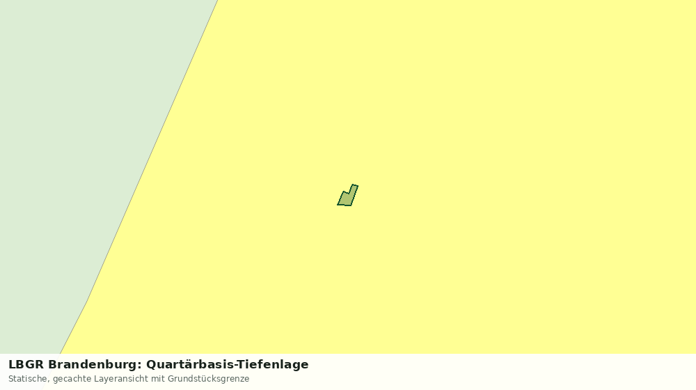 Statische Kartenansicht: LBGR Brandenburg: Quartärbasis-Tiefenlage