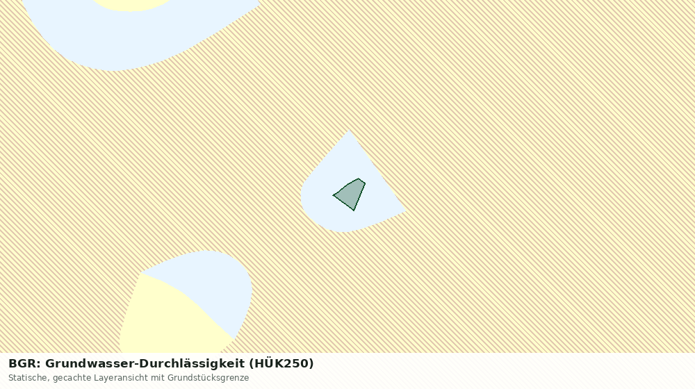 Statische Kartenansicht: BGR: Grundwasser-Durchlässigkeit (HÜK250)