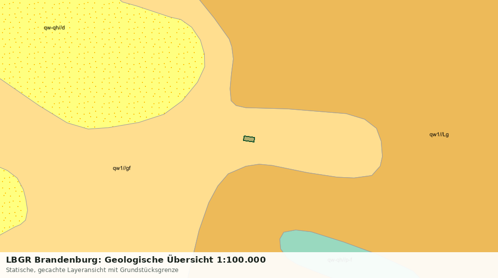 Statische Kartenansicht: LBGR Brandenburg: Geologische Übersicht 1:100.000