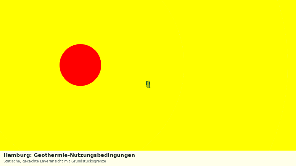 Statische Kartenansicht: Hamburg: Geothermie-Nutzungsbedingungen