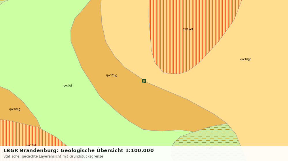 Statische Kartenansicht: LBGR Brandenburg: Geologische Übersicht 1:100.000