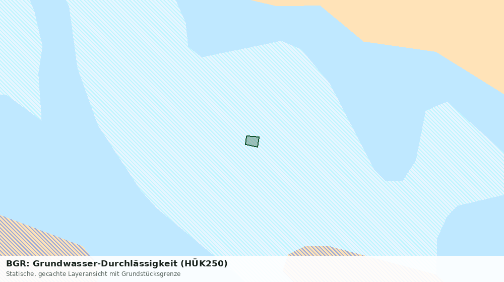 Statische Kartenansicht: BGR: Grundwasser-Durchlässigkeit (HÜK250)