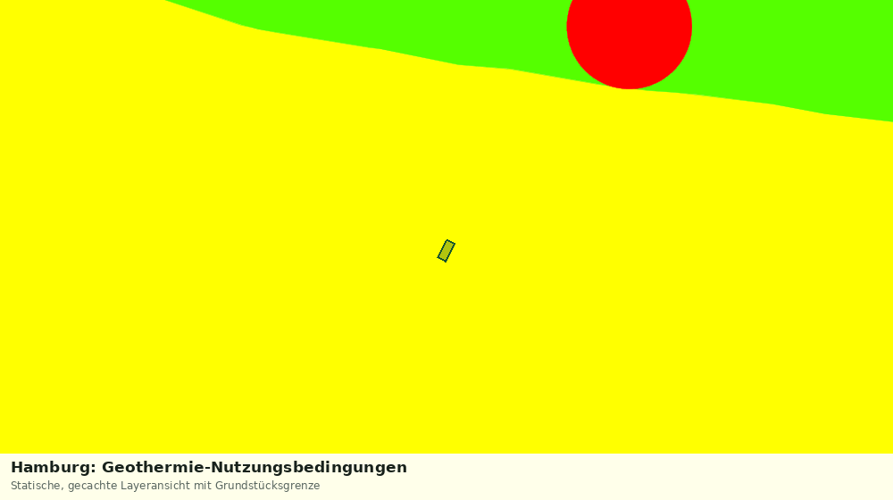 Statische Kartenansicht: Hamburg: Geothermie-Nutzungsbedingungen