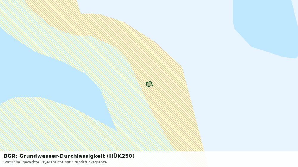 Statische Kartenansicht: BGR: Grundwasser-Durchlässigkeit (HÜK250)