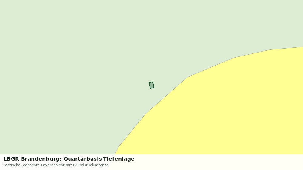 Statische Kartenansicht: LBGR Brandenburg: Quartärbasis-Tiefenlage
