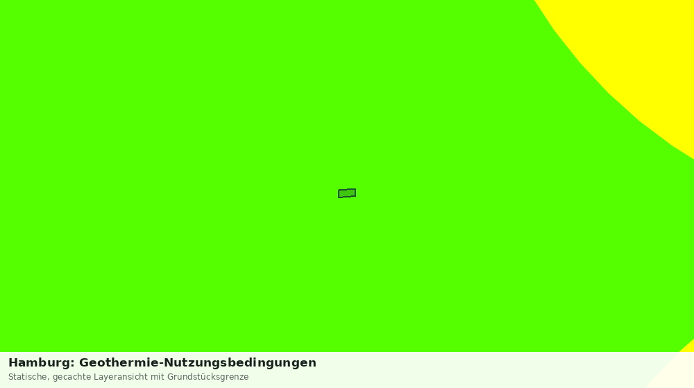 Statische Kartenansicht: Hamburg: Geothermie-Nutzungsbedingungen