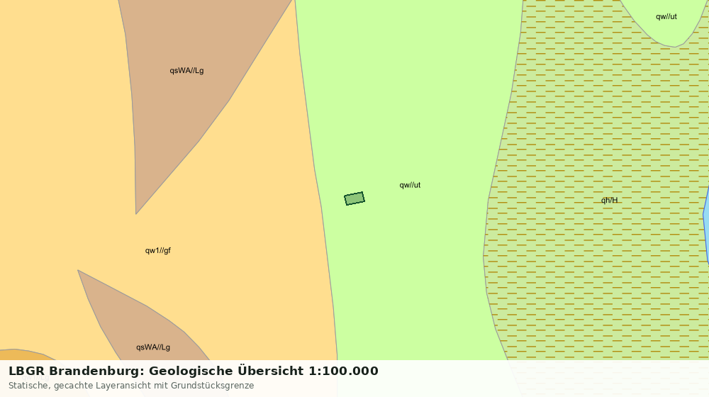 Statische Kartenansicht: LBGR Brandenburg: Geologische Übersicht 1:100.000