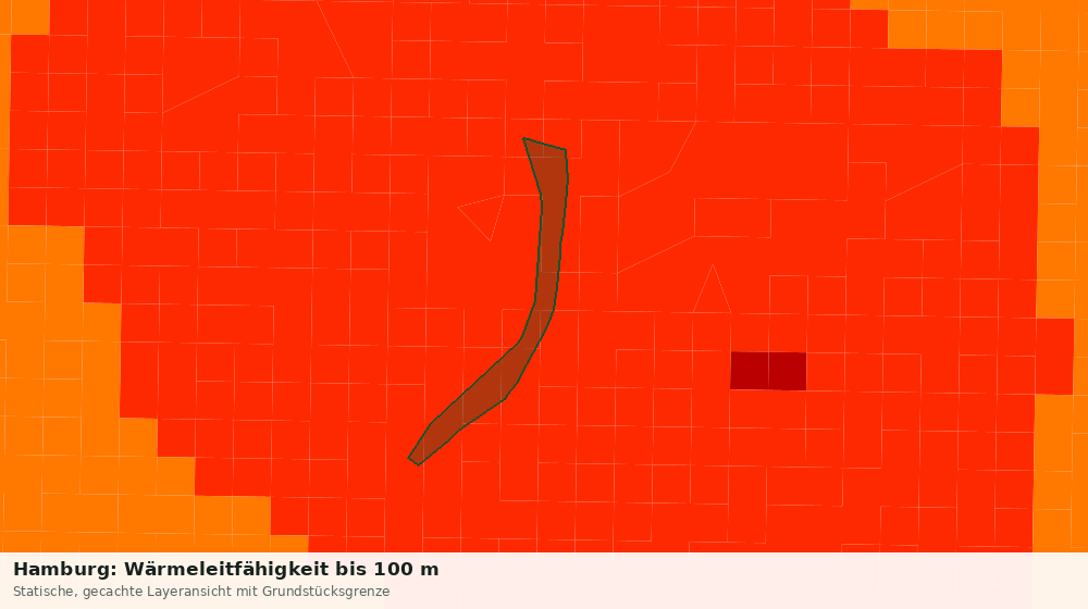 Statische Kartenansicht: Hamburg: Wärmeleitfähigkeit bis 100 m