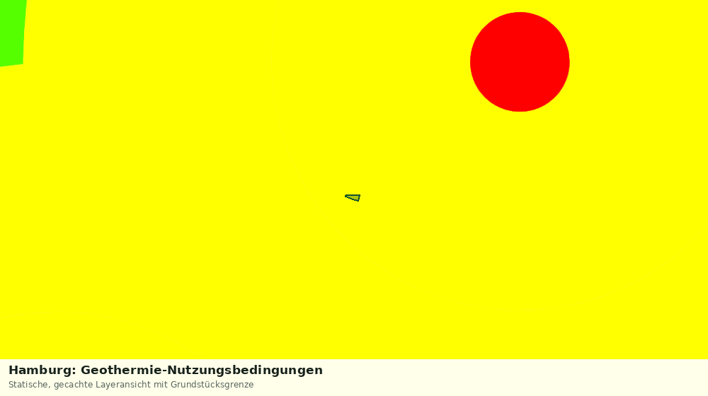 Statische Kartenansicht: Hamburg: Geothermie-Nutzungsbedingungen
