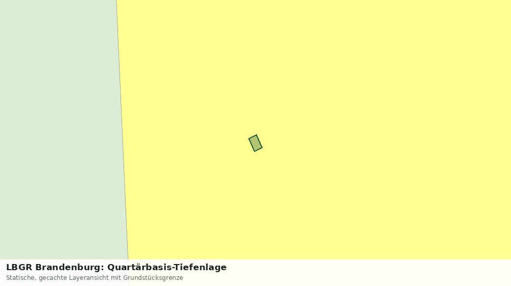Statische Kartenansicht: LBGR Brandenburg: Quartärbasis-Tiefenlage