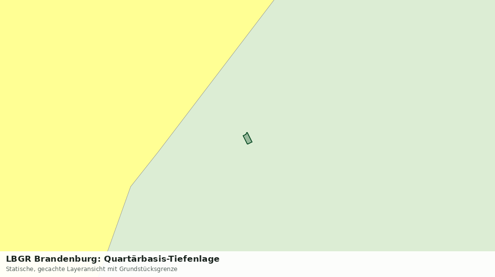 Statische Kartenansicht: LBGR Brandenburg: Quartärbasis-Tiefenlage
