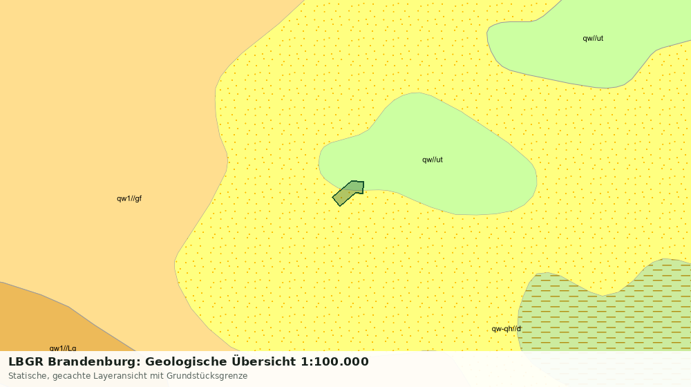 Statische Kartenansicht: LBGR Brandenburg: Geologische Übersicht 1:100.000