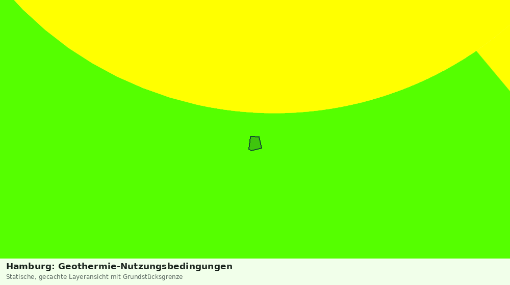 Statische Kartenansicht: Hamburg: Geothermie-Nutzungsbedingungen