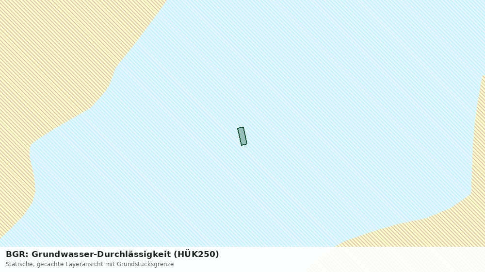Statische Kartenansicht: BGR: Grundwasser-Durchlässigkeit (HÜK250)