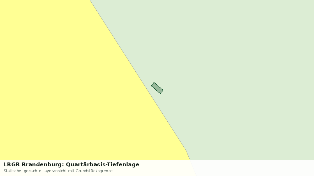 Statische Kartenansicht: LBGR Brandenburg: Quartärbasis-Tiefenlage