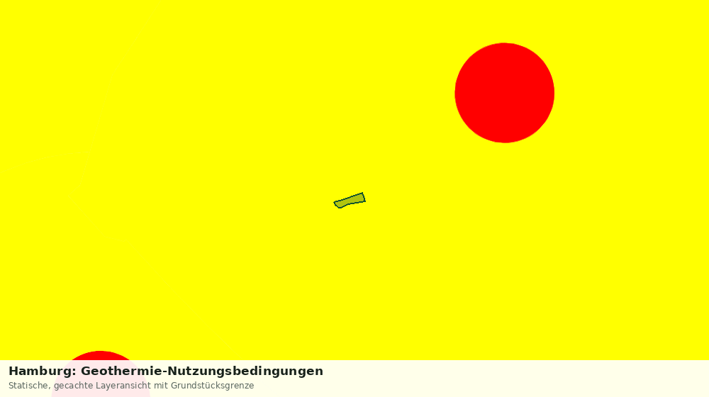 Statische Kartenansicht: Hamburg: Geothermie-Nutzungsbedingungen