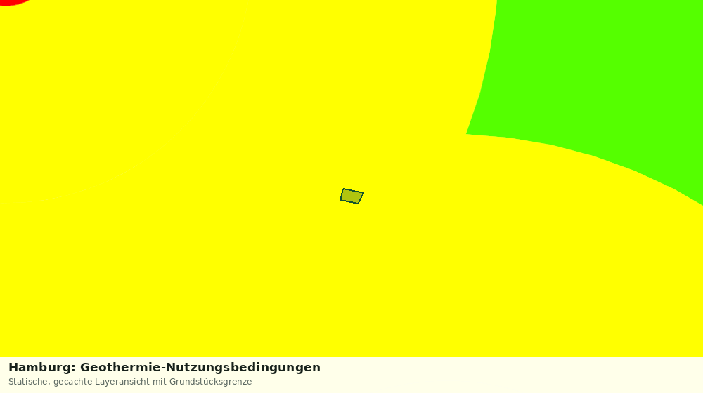 Statische Kartenansicht: Hamburg: Geothermie-Nutzungsbedingungen