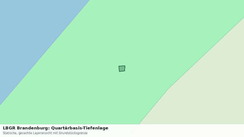 Statische Kartenansicht: LBGR Brandenburg: Quartärbasis-Tiefenlage
