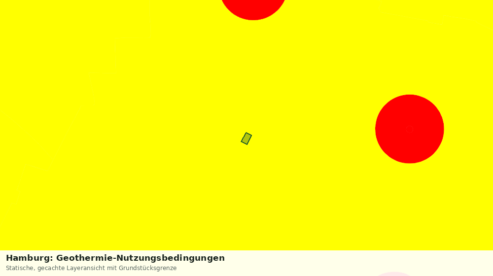 Statische Kartenansicht: Hamburg: Geothermie-Nutzungsbedingungen