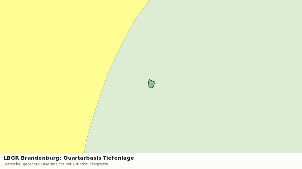 Statische Kartenansicht: LBGR Brandenburg: Quartärbasis-Tiefenlage