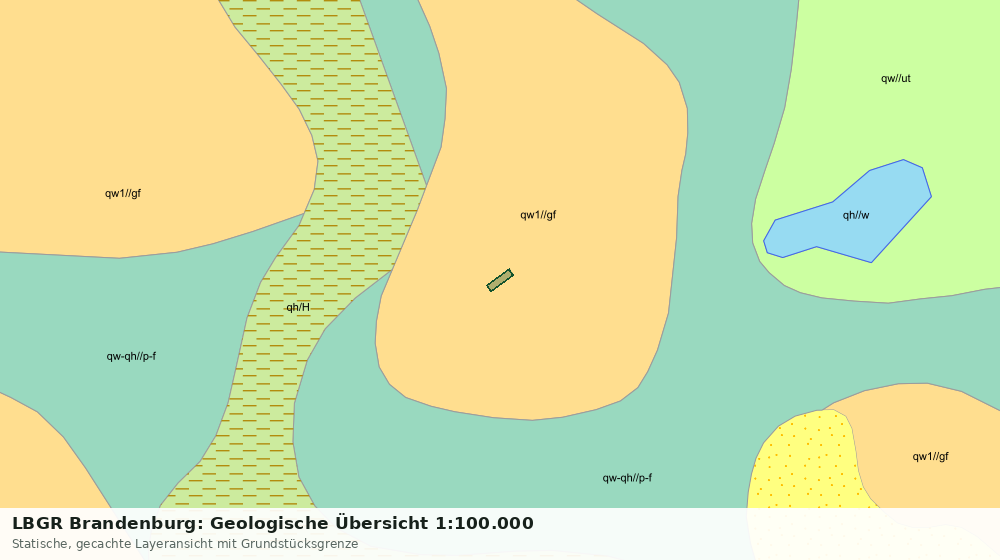 Statische Kartenansicht: LBGR Brandenburg: Geologische Übersicht 1:100.000