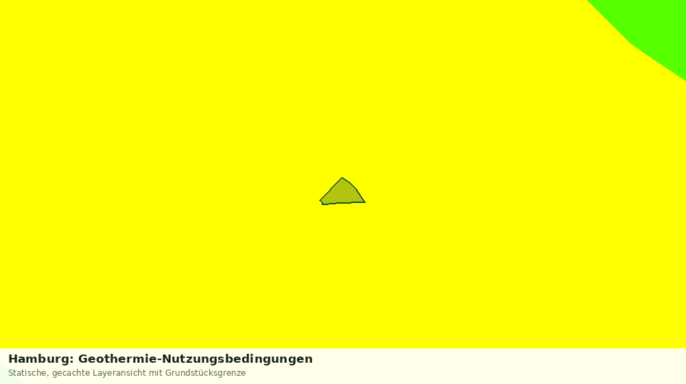 Statische Kartenansicht: Hamburg: Geothermie-Nutzungsbedingungen