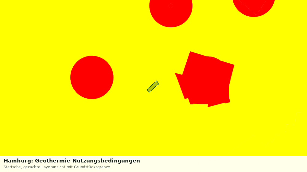 Statische Kartenansicht: Hamburg: Geothermie-Nutzungsbedingungen