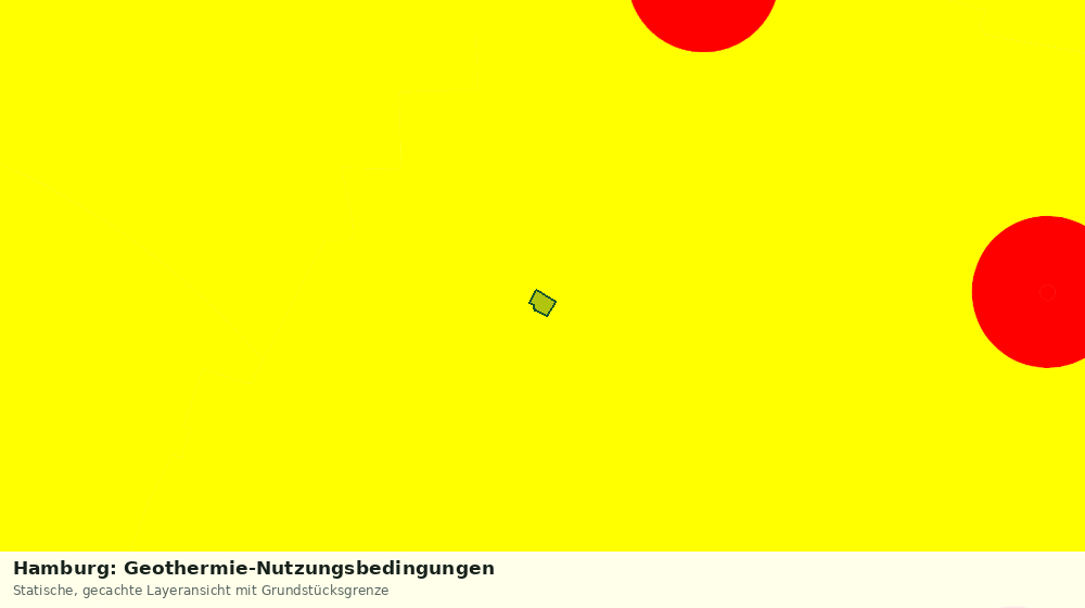 Statische Kartenansicht: Hamburg: Geothermie-Nutzungsbedingungen
