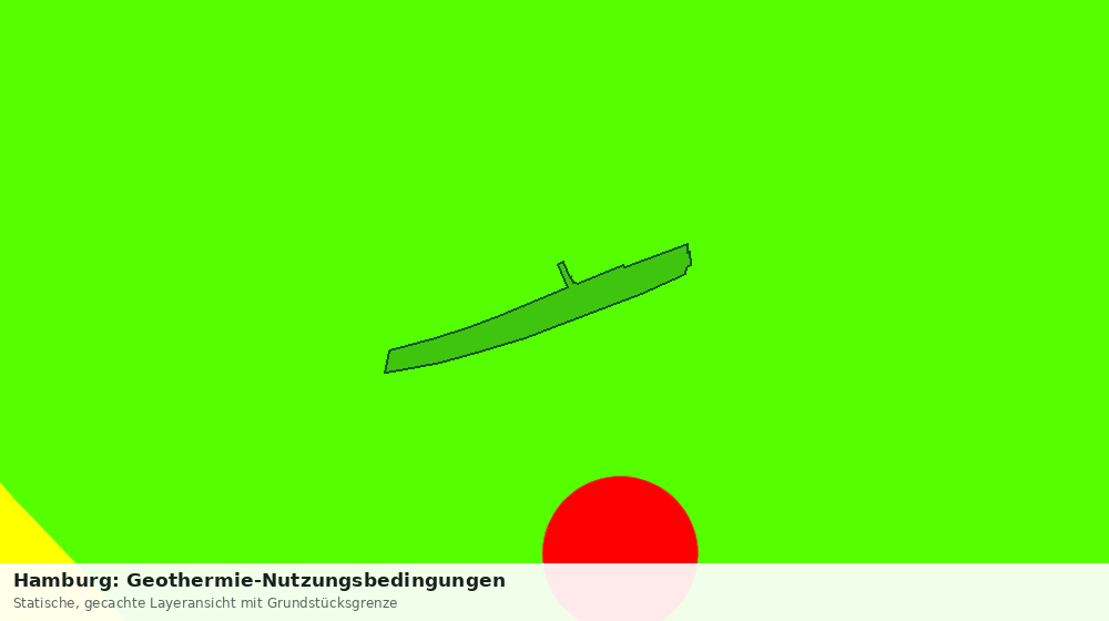 Statische Kartenansicht: Hamburg: Geothermie-Nutzungsbedingungen