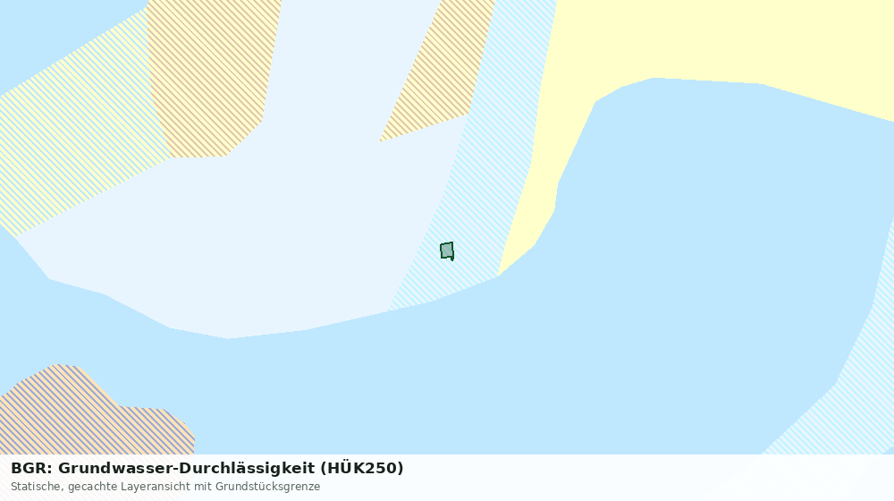 Statische Kartenansicht: BGR: Grundwasser-Durchlässigkeit (HÜK250)