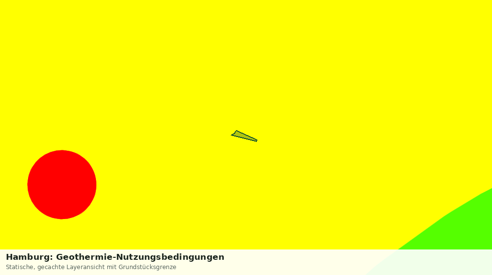 Statische Kartenansicht: Hamburg: Geothermie-Nutzungsbedingungen