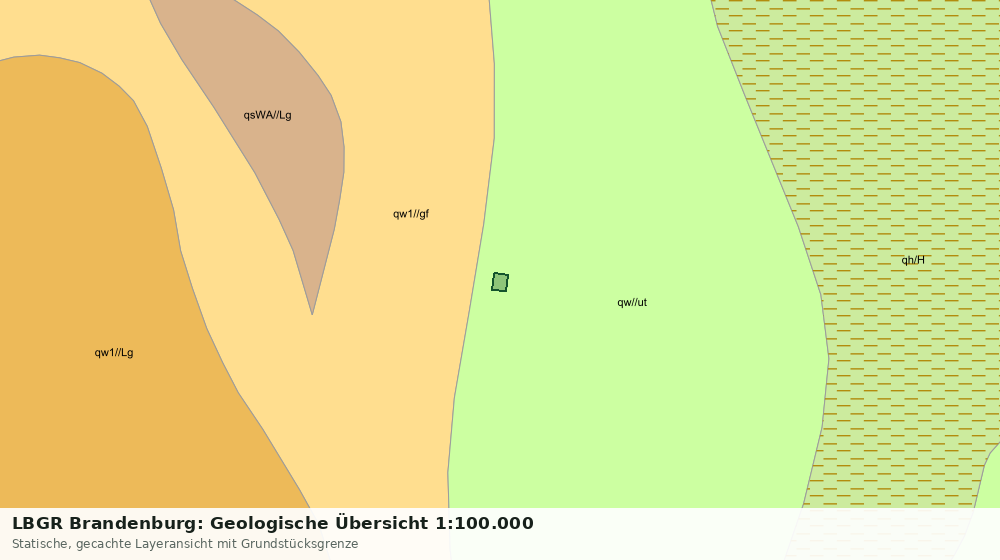 Statische Kartenansicht: LBGR Brandenburg: Geologische Übersicht 1:100.000